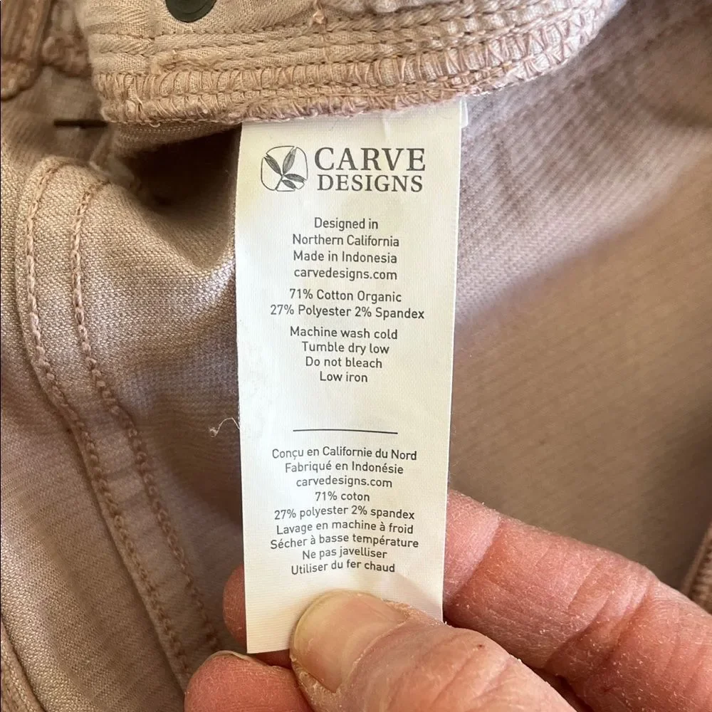 Carve Designs Oahu 4" Short in Fawn Size 10 - Picture 8 of 11